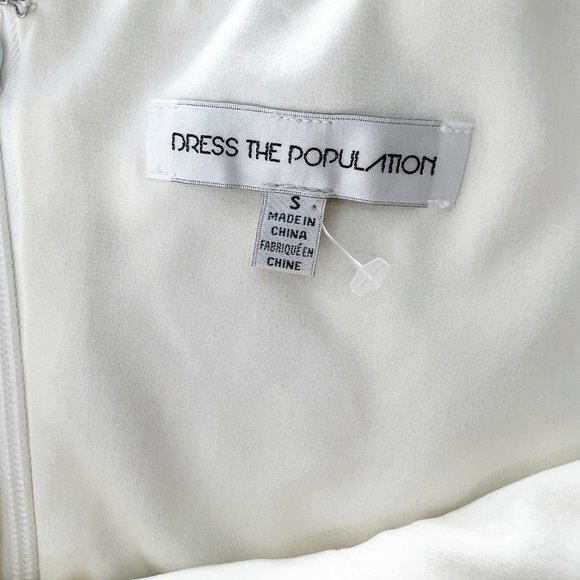 Dress the Population Asha Lace and Chiffon Gown size S NEW - Picture 9 of 13